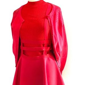 Little red riding-without the hood! Skirt set